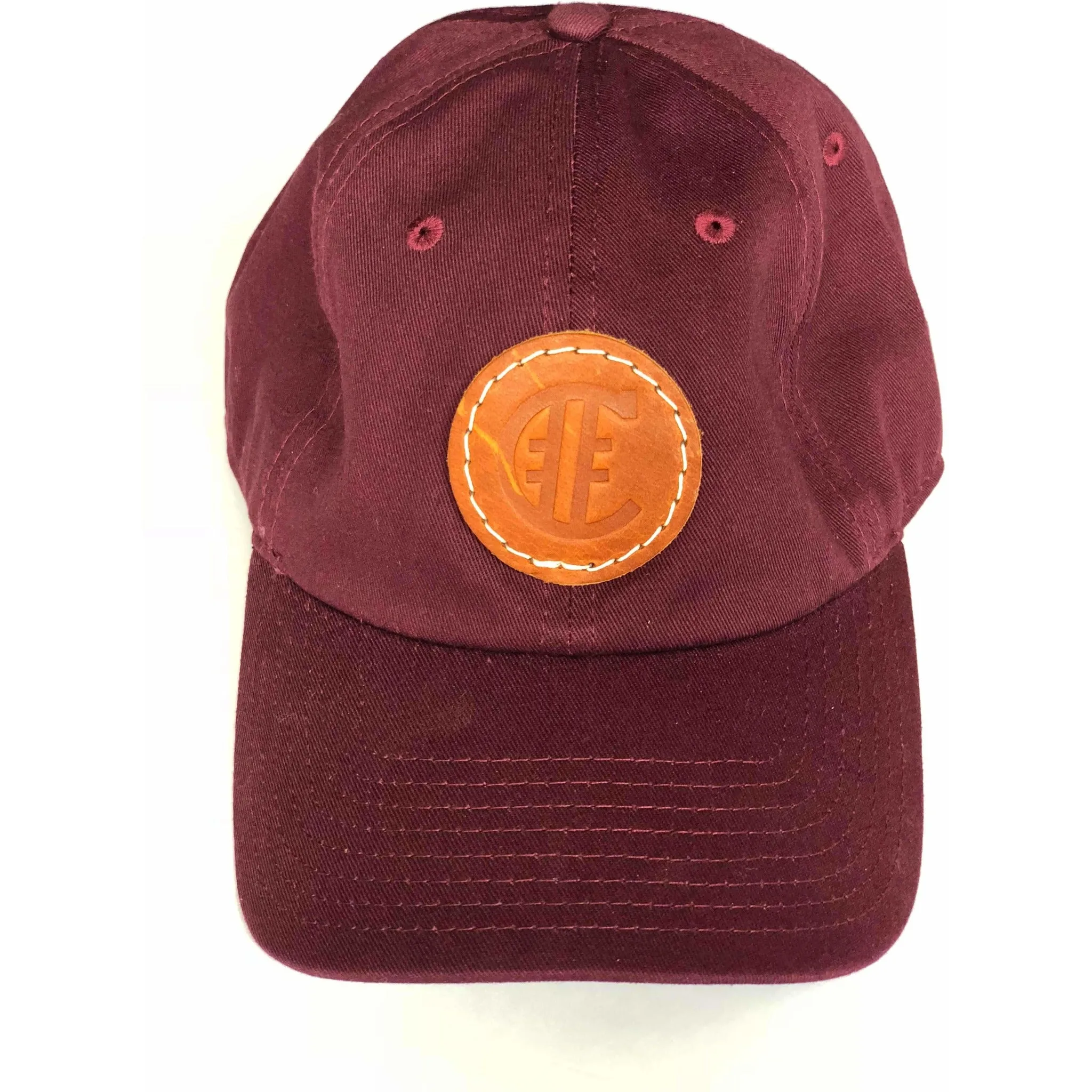 Circle Logo Leather Patch Low Crown Hat