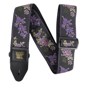 Classic Jacquard Guitar/Bass Strap - Lavender Blossom