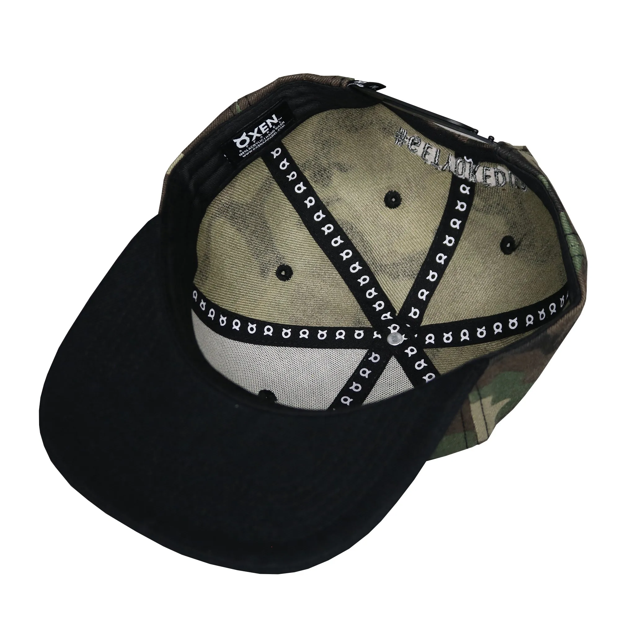 Classic Ring Snapback Hat - Camo / Black