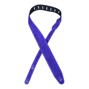 Colonial Leather - Double Suede Guitar Strap - Violet