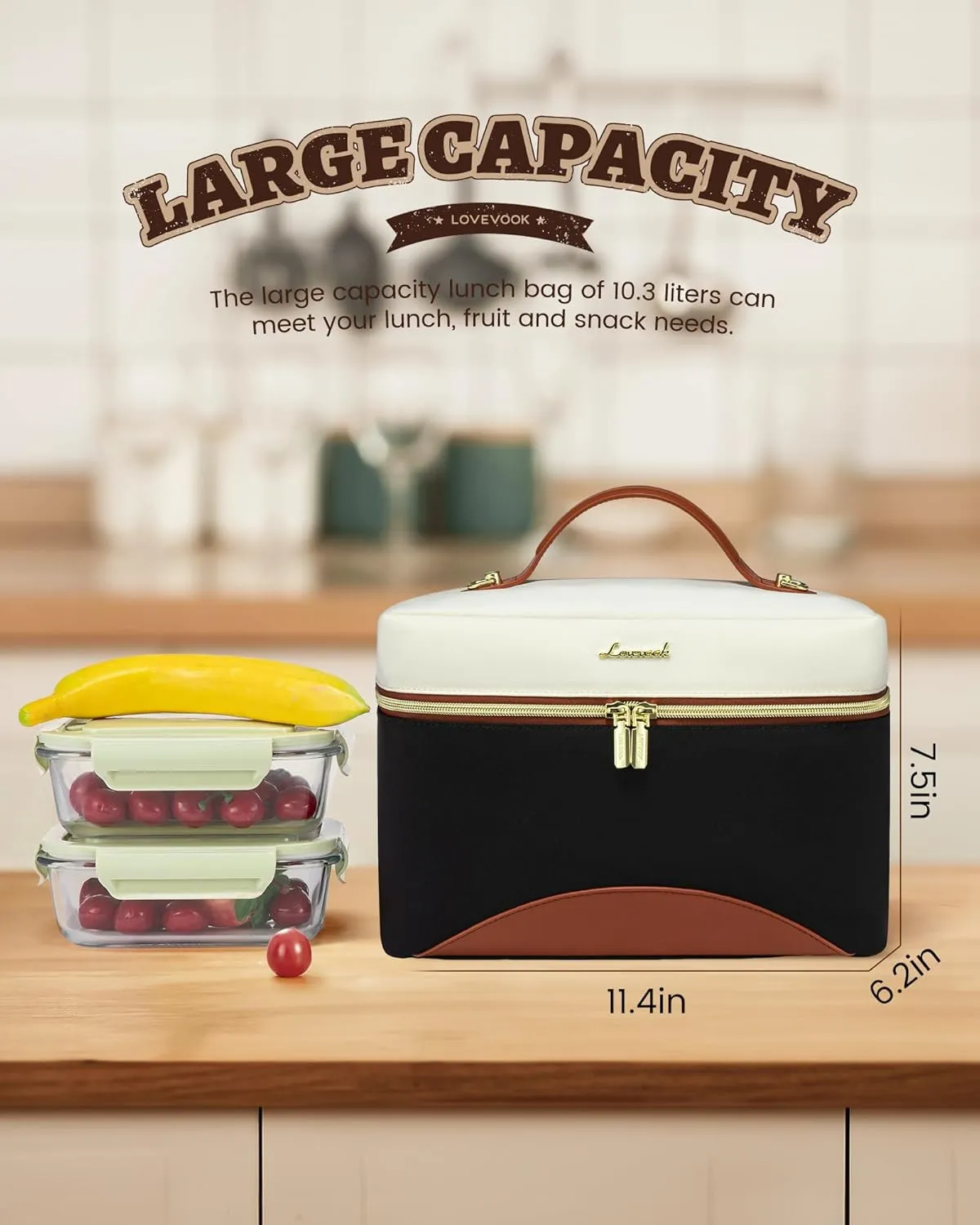 Cooler Lunch Bag with Adjustable Shoulder Strap