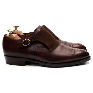 'Corliss' Brown Museum Leather Monk Strap UK 9 E