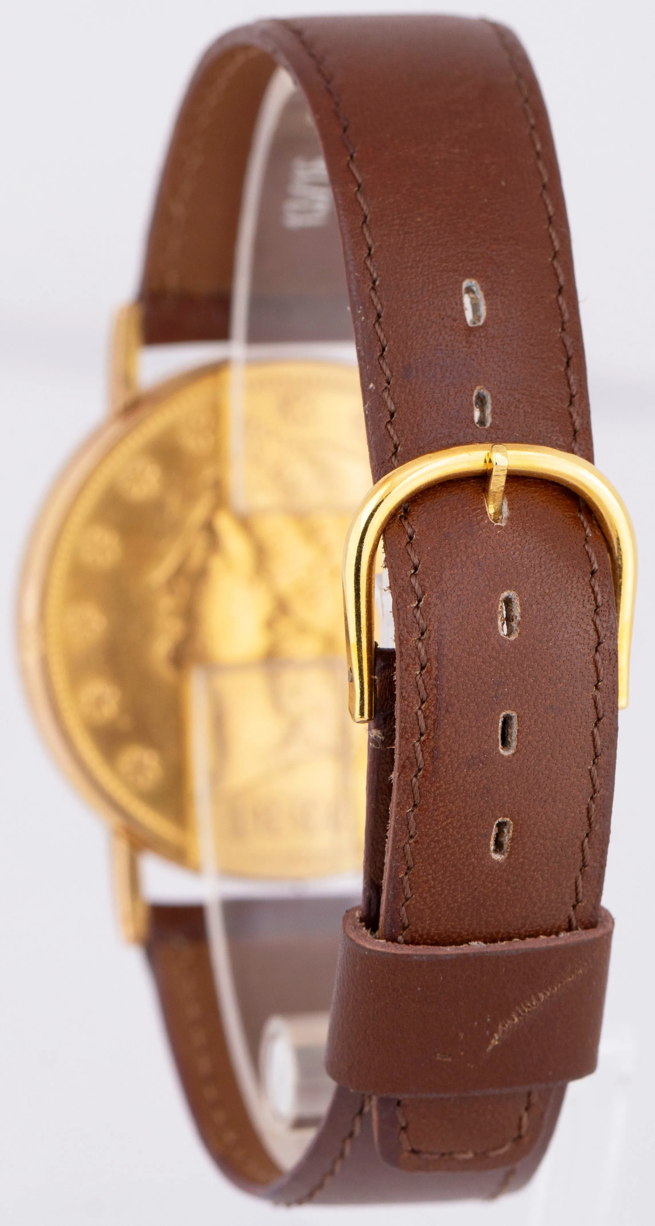 Corum Coin Twenty Dollar $20 Double Eagle 1894 Yellow Gold 35mm Quartz Watch