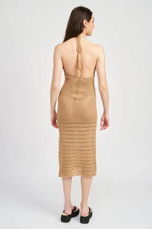 Crochet Halter Swim Cover