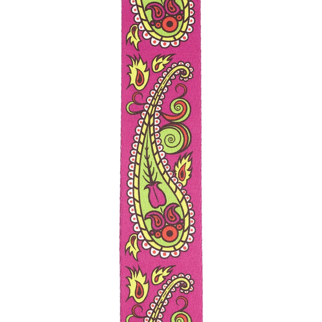 D'Addario 50JS14 50mm Joe Satriani Guitar Strap, Paisley Purple