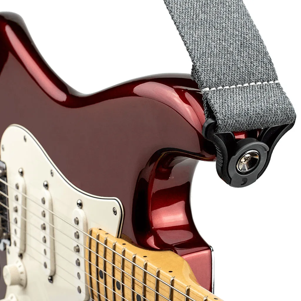 D'Addario 50mm Auto Lock Guitar Strap, Skater Grey