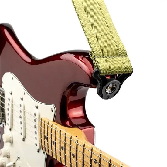 D'Addario Auto Lock Nylon Guitar Strap - Moss