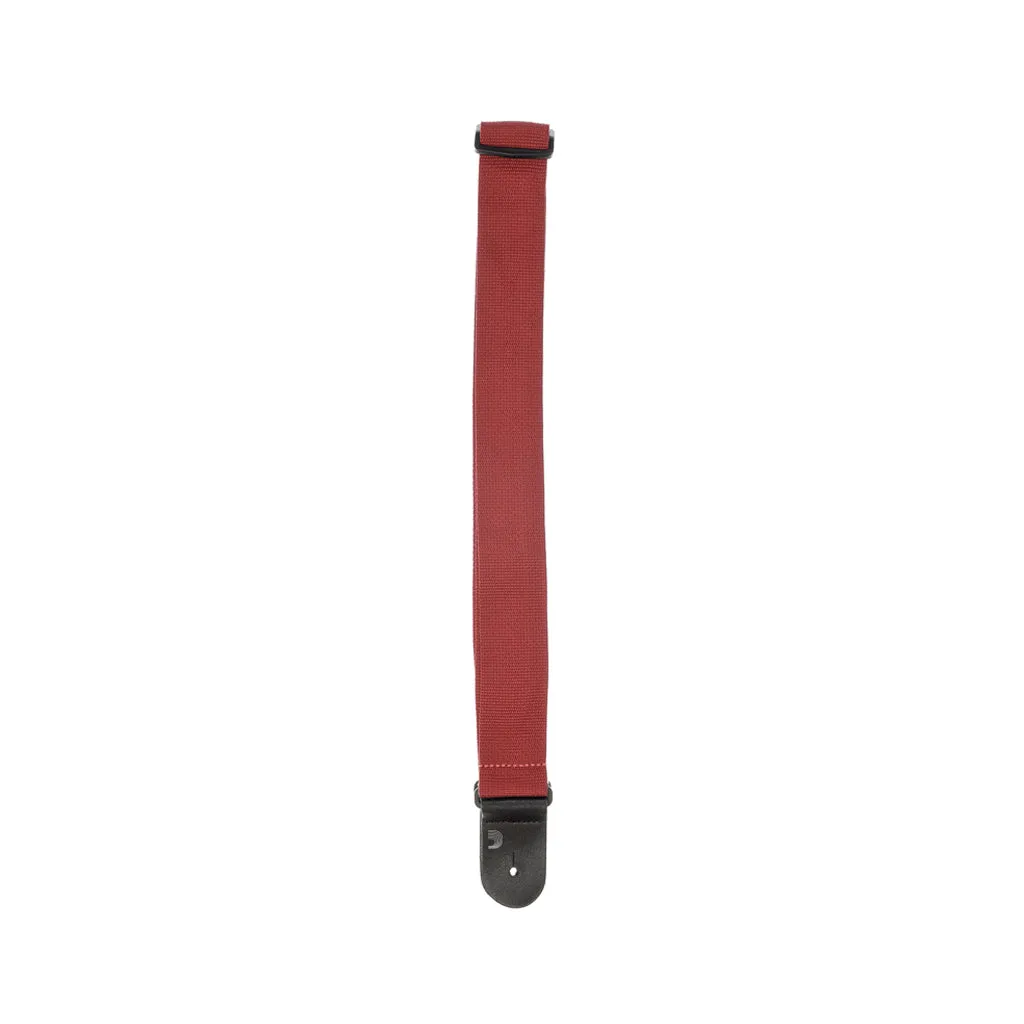 D'Addario PWS101 44mm Polypropylene Guitar Strap, Red