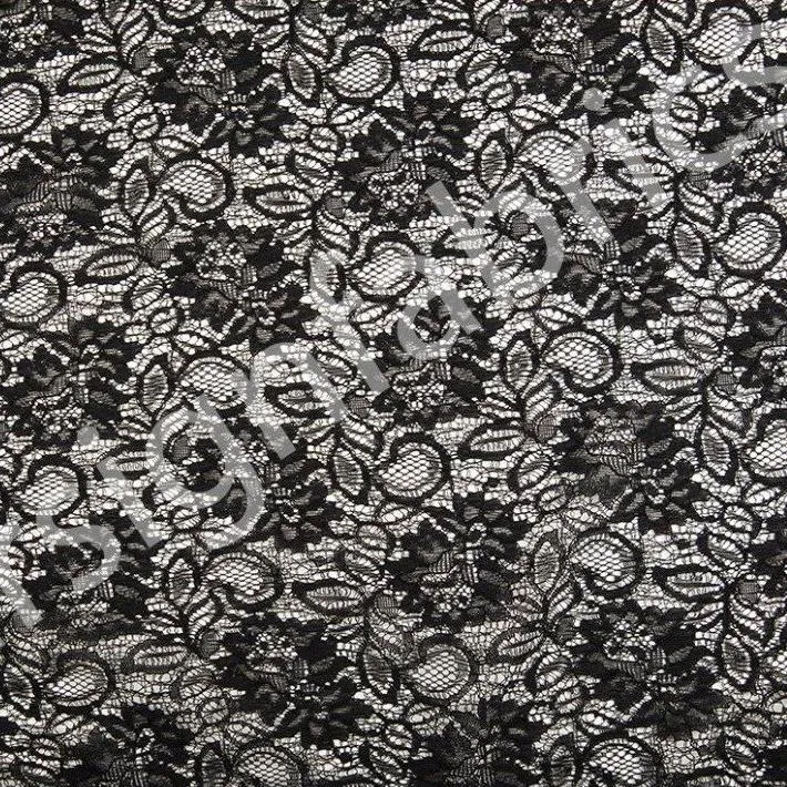 Daisy Bouquet Design French Corded Lace Fabric