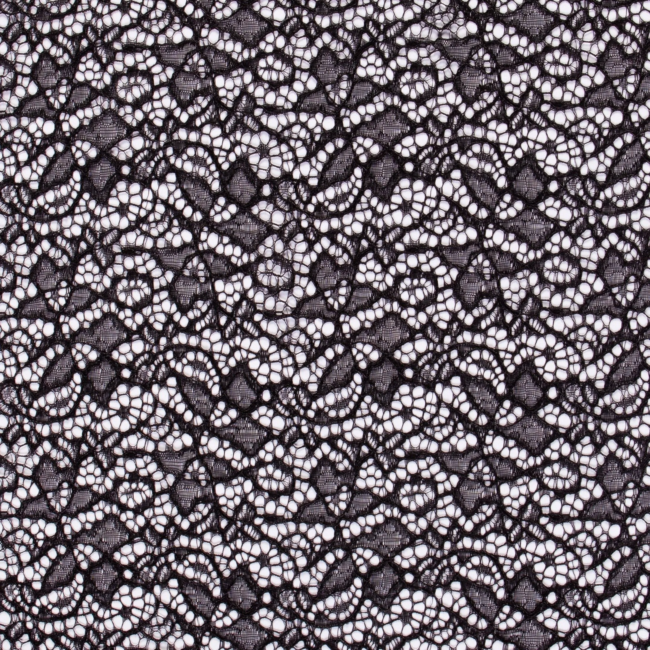 Daisy Bouquet Design French Corded Lace Fabric