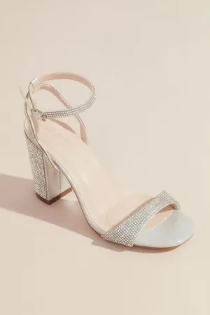 David's Bridal 8.5 Chaya3 Silver Shoes
