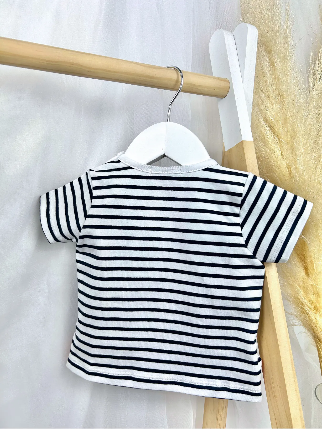 Deolinda 'Marine' Striped Top Shorts Set