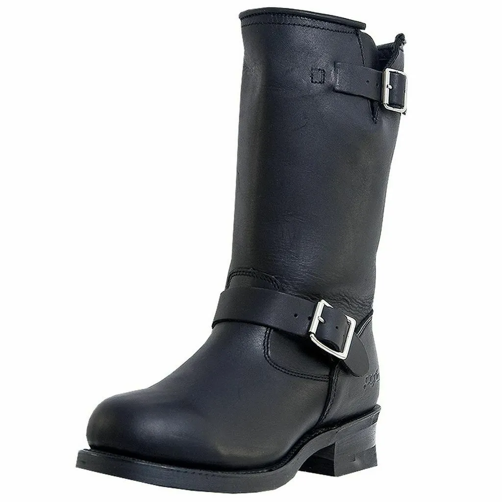 Dingo Motorcycle Boots Mens Rob Engineer Harness Strap Black DI19040