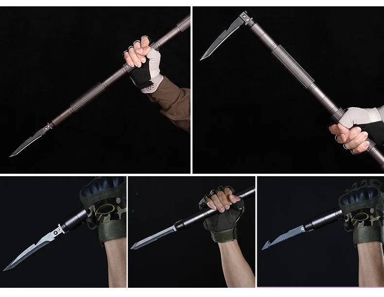 DIY Hiking Staff Multi-functional Emergency Tool