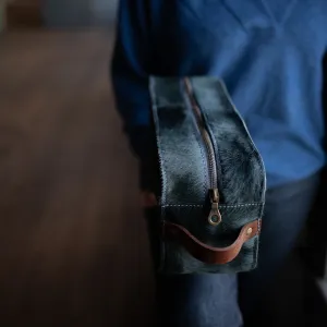 Dopp Kit | Pewter HH   Walnut Bison