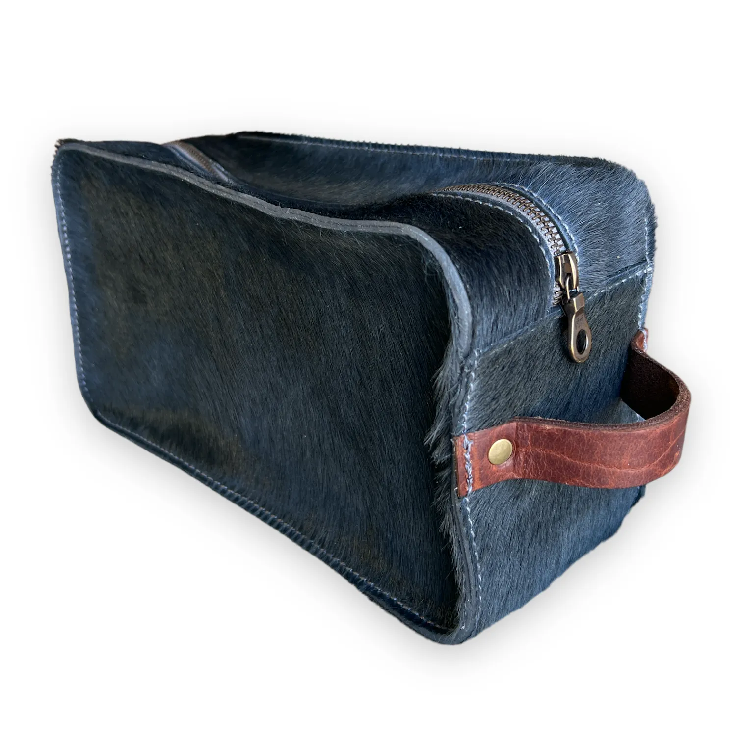 Dopp Kit | Pewter HH   Walnut Bison