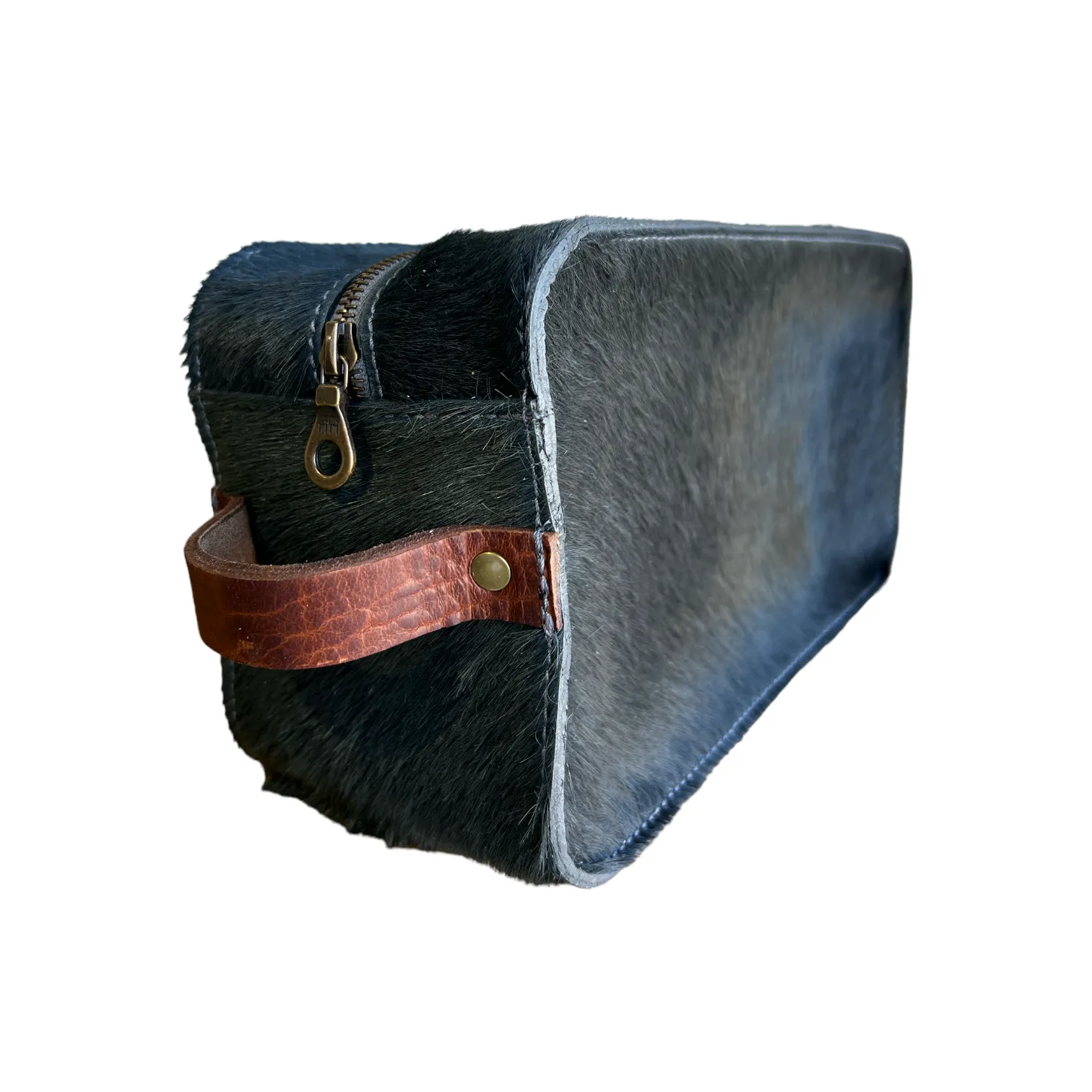Dopp Kit | Pewter HH   Walnut Bison