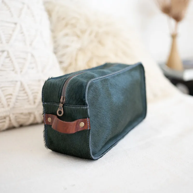 Dopp Kit | Pewter HH   Walnut Bison