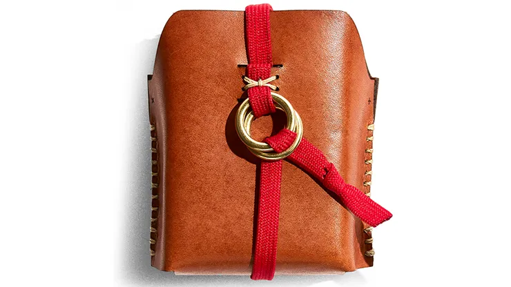 Double Leather Card Case (Includes 2 Decks of Playing Cards)