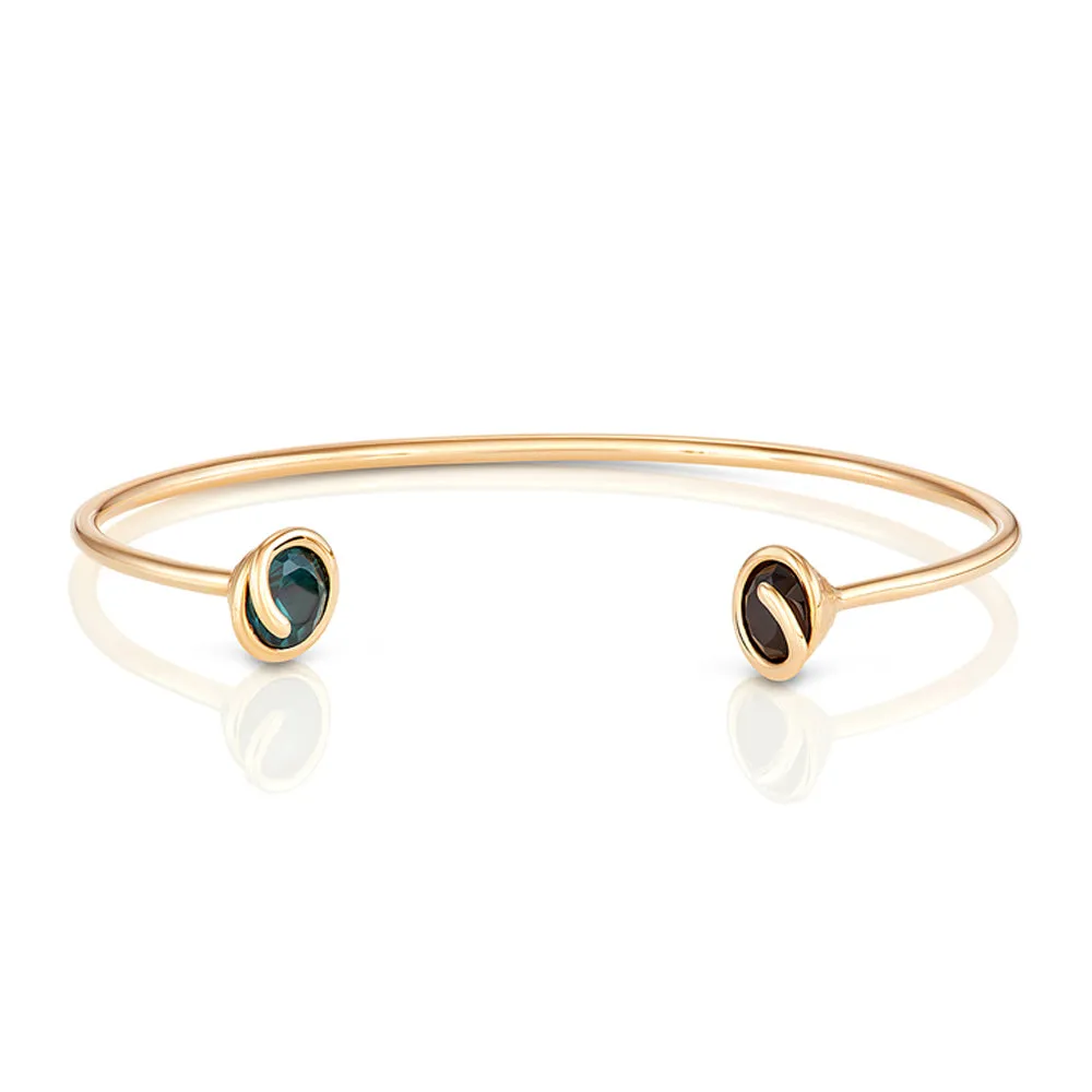 Double Scroll Open Bracelet