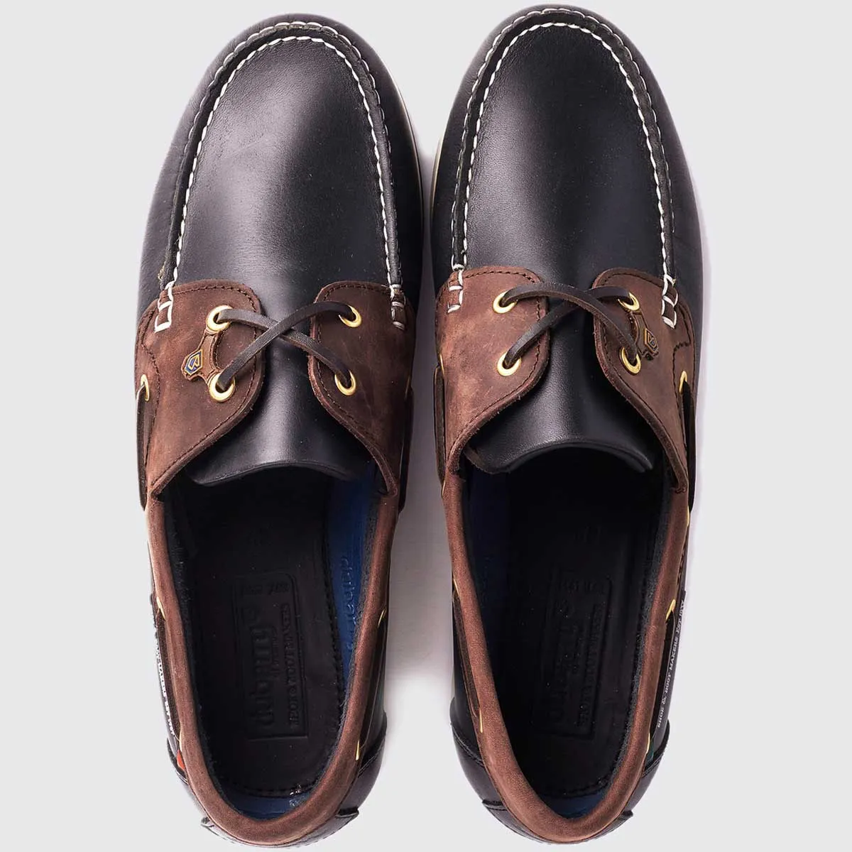 DUBARRY Men's Sailmaker X LT Deck Shoes - Navy & Brown