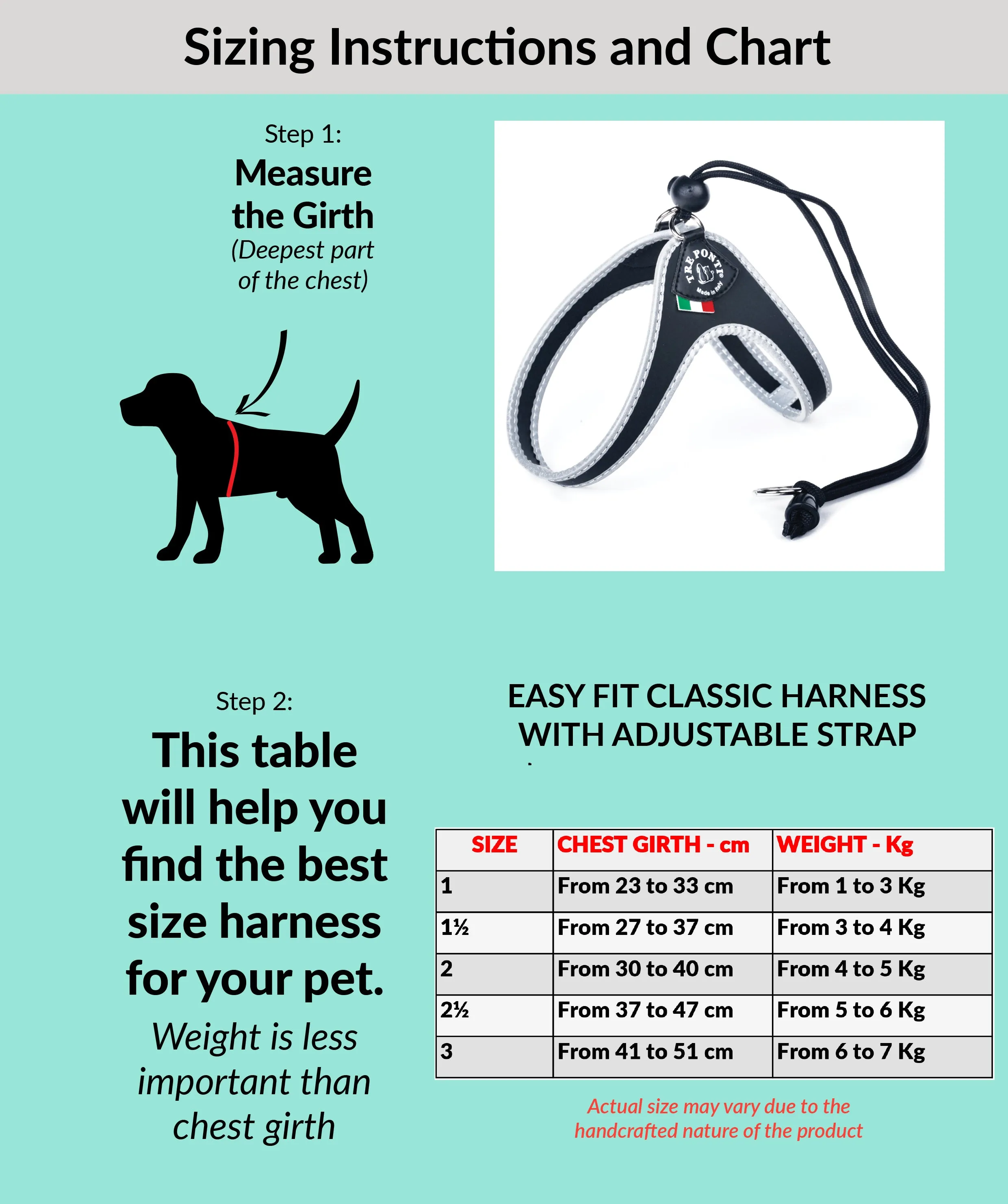 Easy Fit Liberta Black Harness with No Escape Adjustable Closure