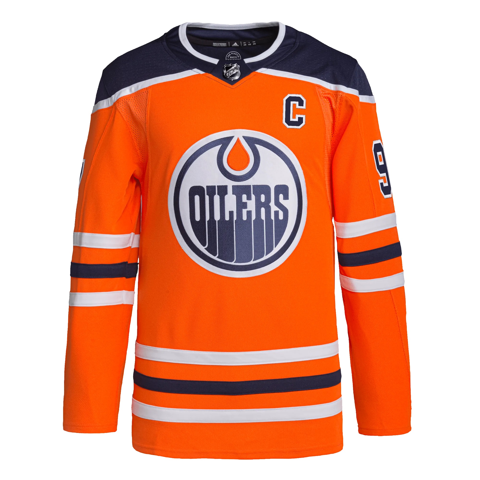 Edmonton Oilers Home Adidas PrimeGreen Senior Jersey (2021) - Connor McDavid