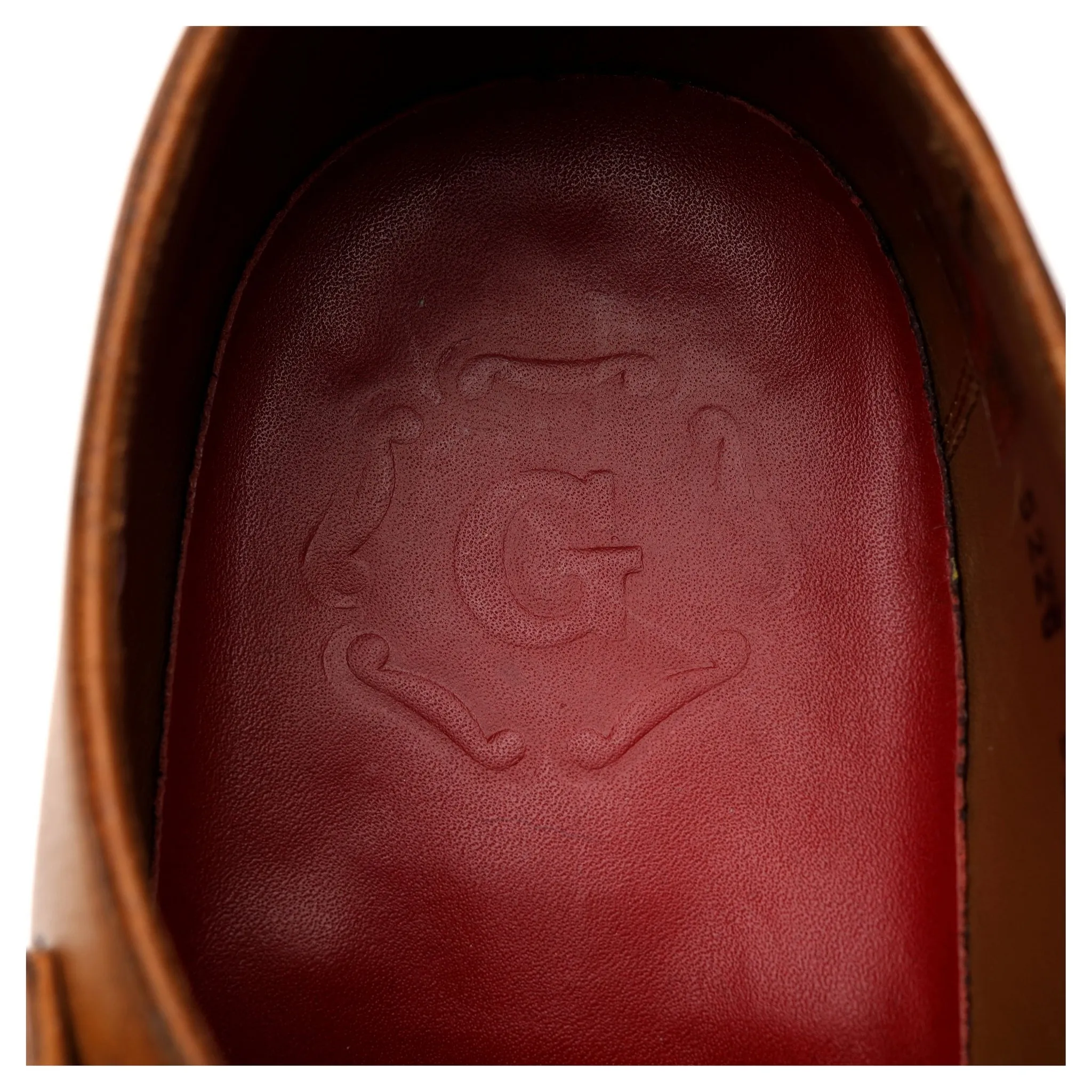 'Ellery' Tan Brown Leather Double Monk Strap UK 8 F