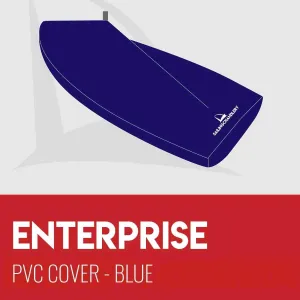 Enterprise Boat Cover - Boom Up - PVC Blue