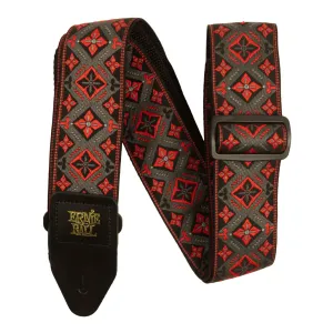Ernie Ball Jacquard Guitar Strap - Red King