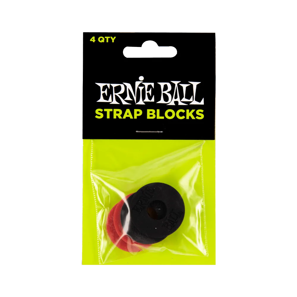 Ernie Ball Rubber Guitar Strap Blocks - Pack of 4