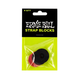 Ernie Ball Rubber Guitar Strap Blocks - Pack of 4