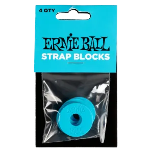 Ernie Ball Strap Blocks 4 Pack - Blue