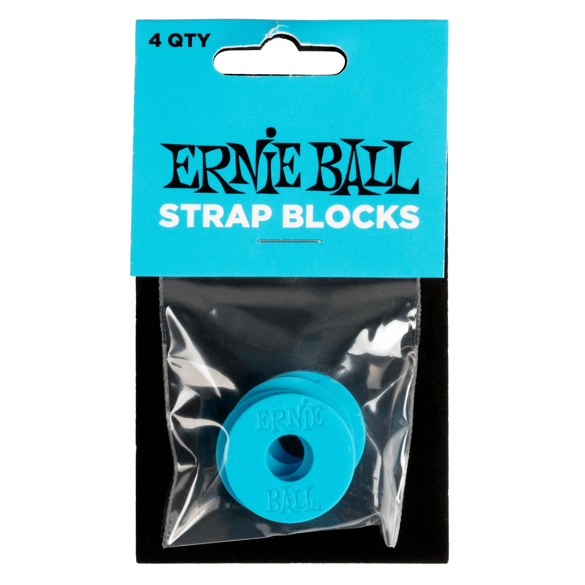 Ernie Ball Strap Blocks 4 Pack - Blue