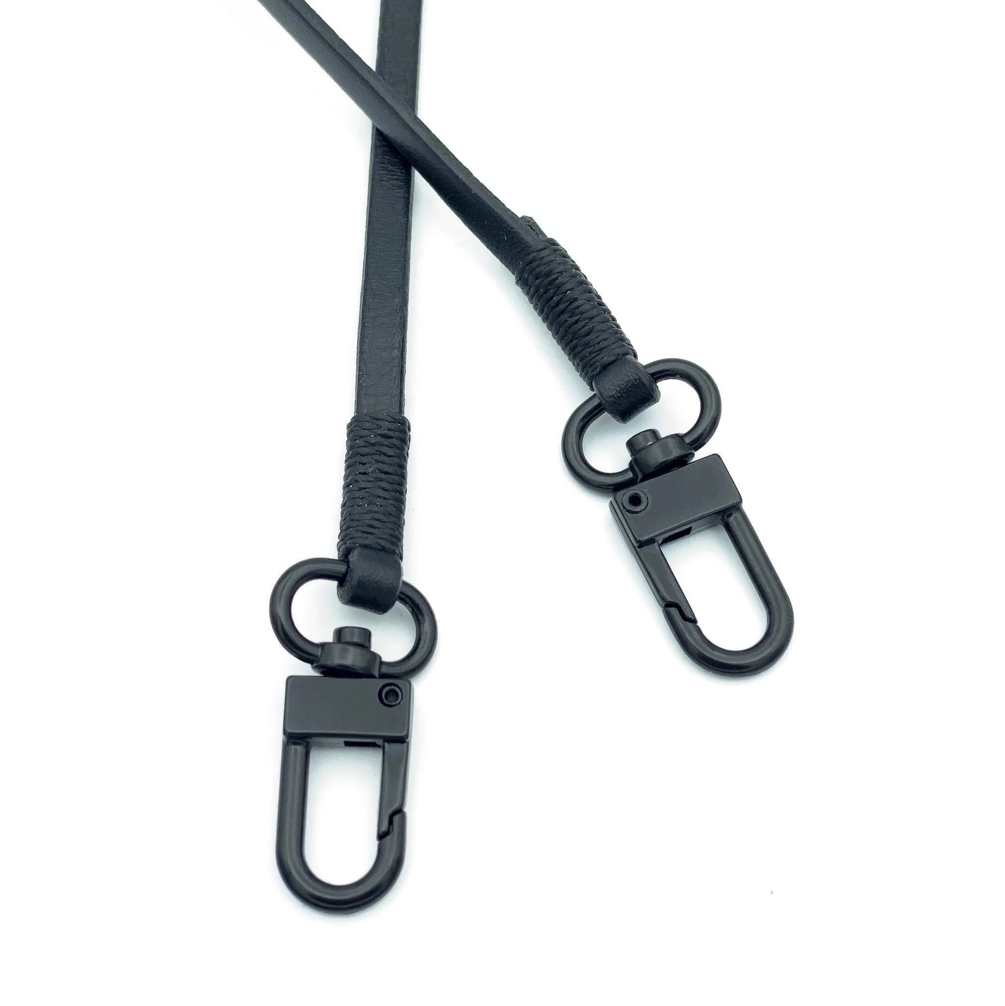 Face Cover Italian Leather Lanyard Strap