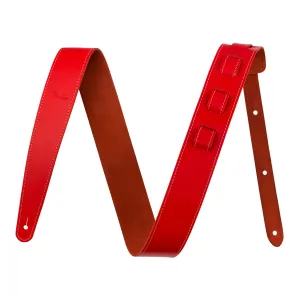 Fender Essentials Leather Strap in Red