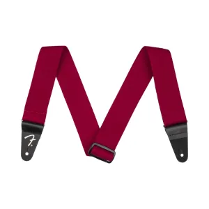 Fender SuperSoft Guitar Strap - Maroon, 2"