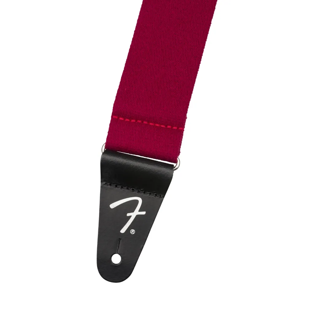 Fender SuperSoft Guitar Strap - Maroon, 2"
