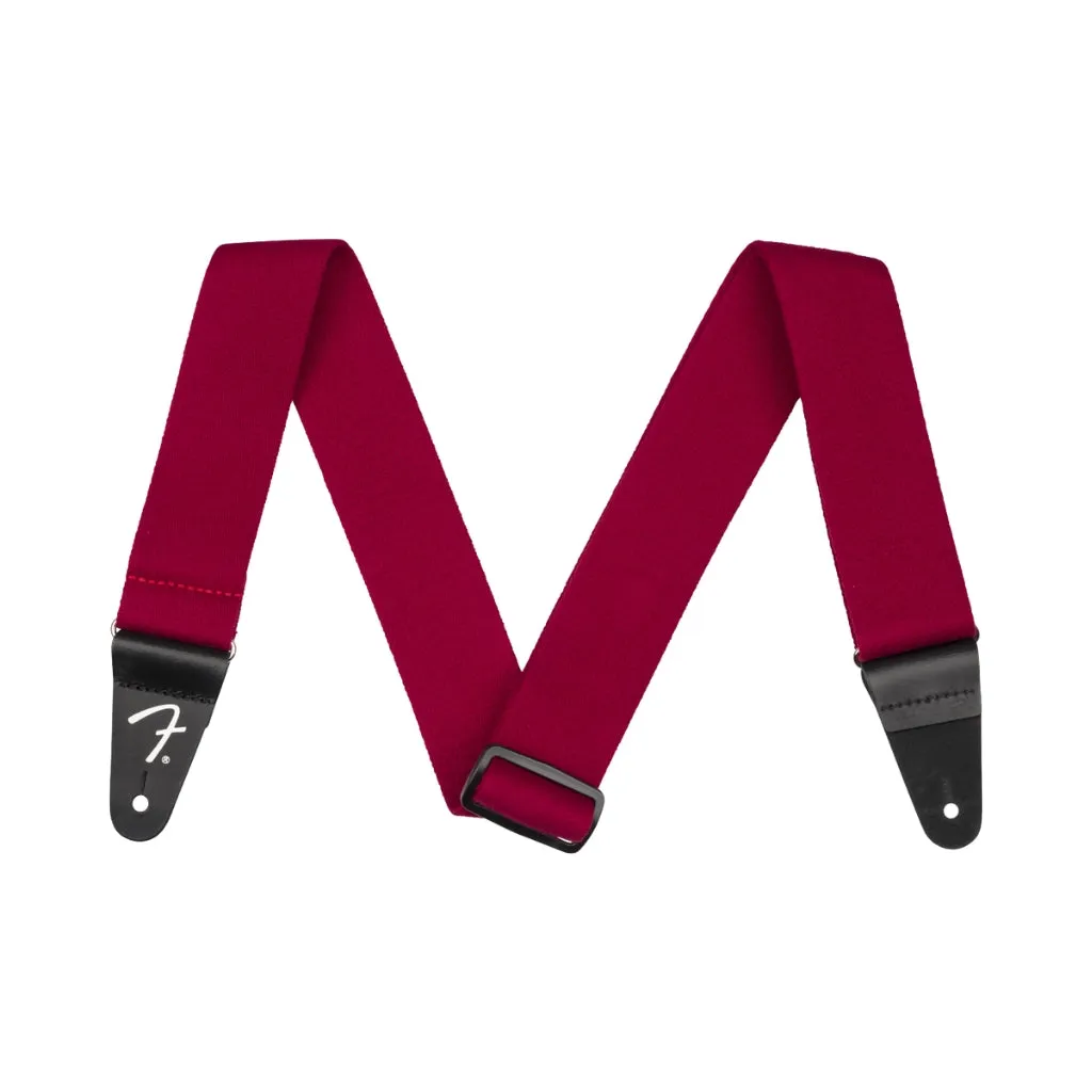 Fender SuperSoft Guitar Strap - Maroon, 2"