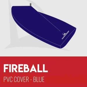 Fireball Boat Cover - Boom Up - PVC Blue