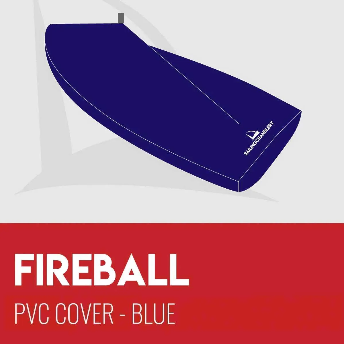 Fireball Boat Cover - Boom Up - PVC Blue