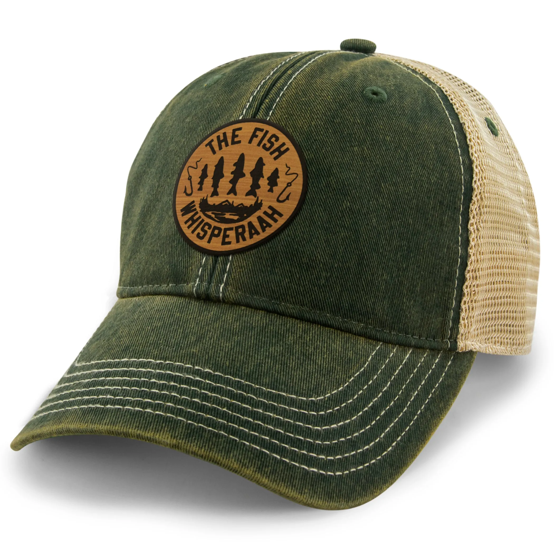 Fish Whisperaah "Wood Grain" Patch Dirty Water Trucker