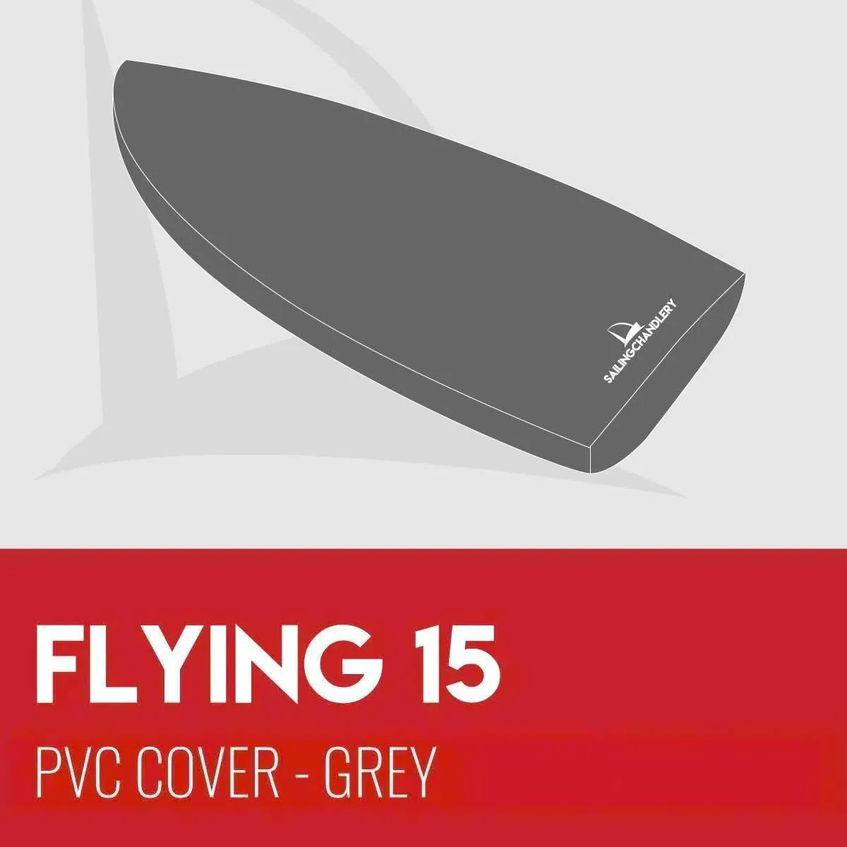 Flying 15 Boat Cover - PVC Grey - Mast Down