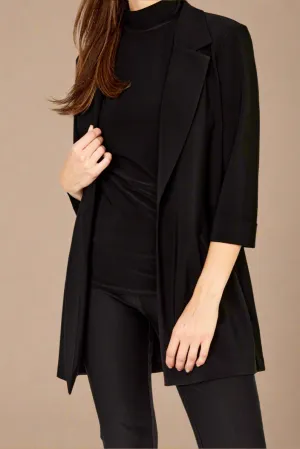 Frank Lyman Open-Knit Black Jacket
