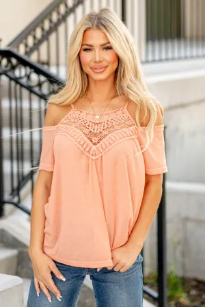 Front Crochet Lace Adjustable Strap Top