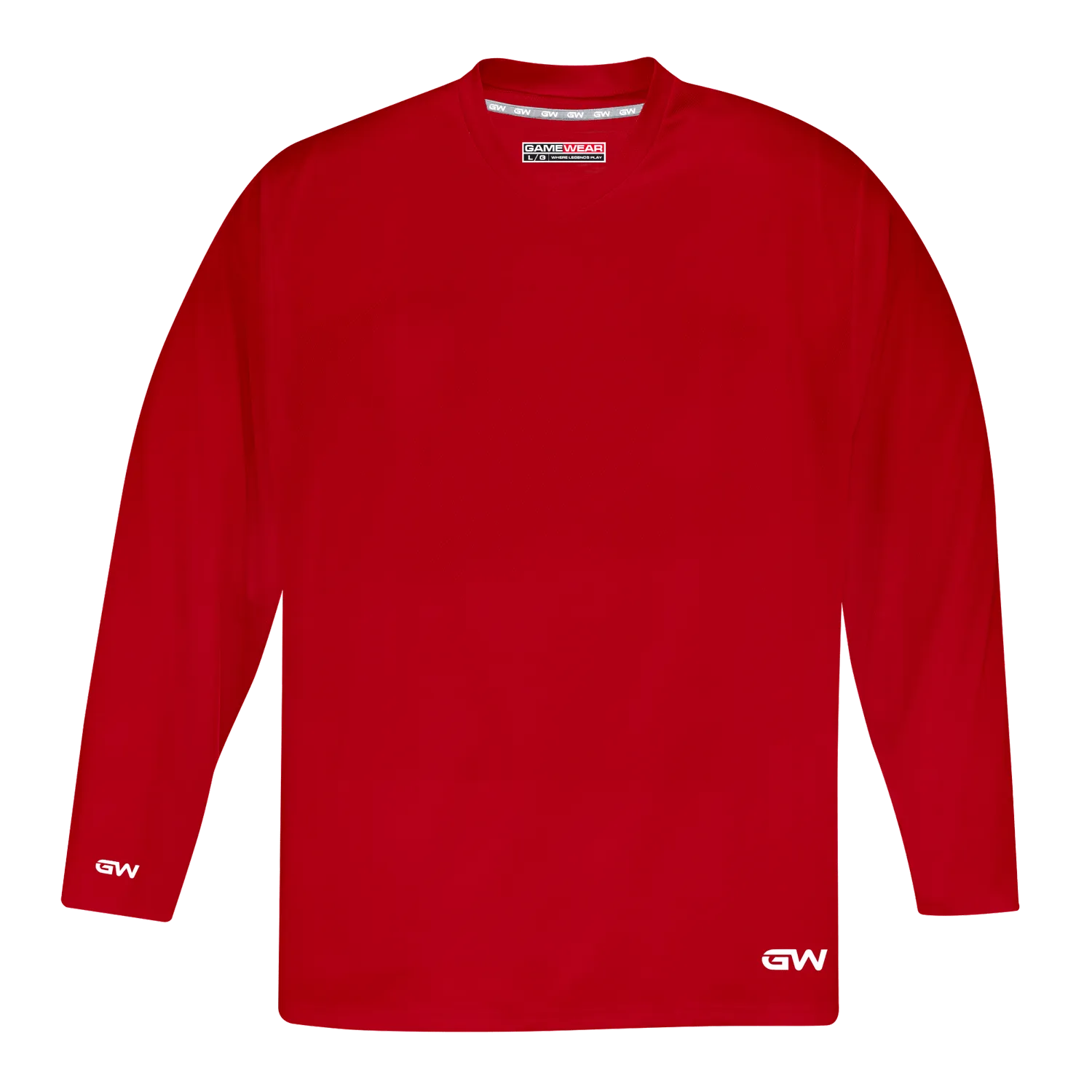 GameWear GW5500 ProLite Series Senior Hockey Practice Jersey - Red