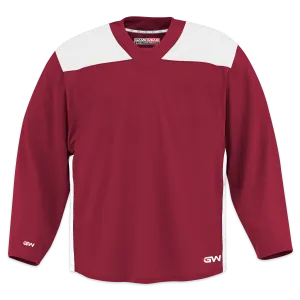GameWear GW6500 ProLite Series Junior Hockey Practice Jersey - Crimson / White