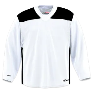 GameWear GW6500 ProLite Series Senior Hockey Practice Jersey - White / Black