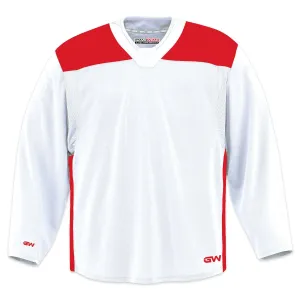 GameWear GW6500 ProLite Series Senior Hockey Practice Jersey - White / Red