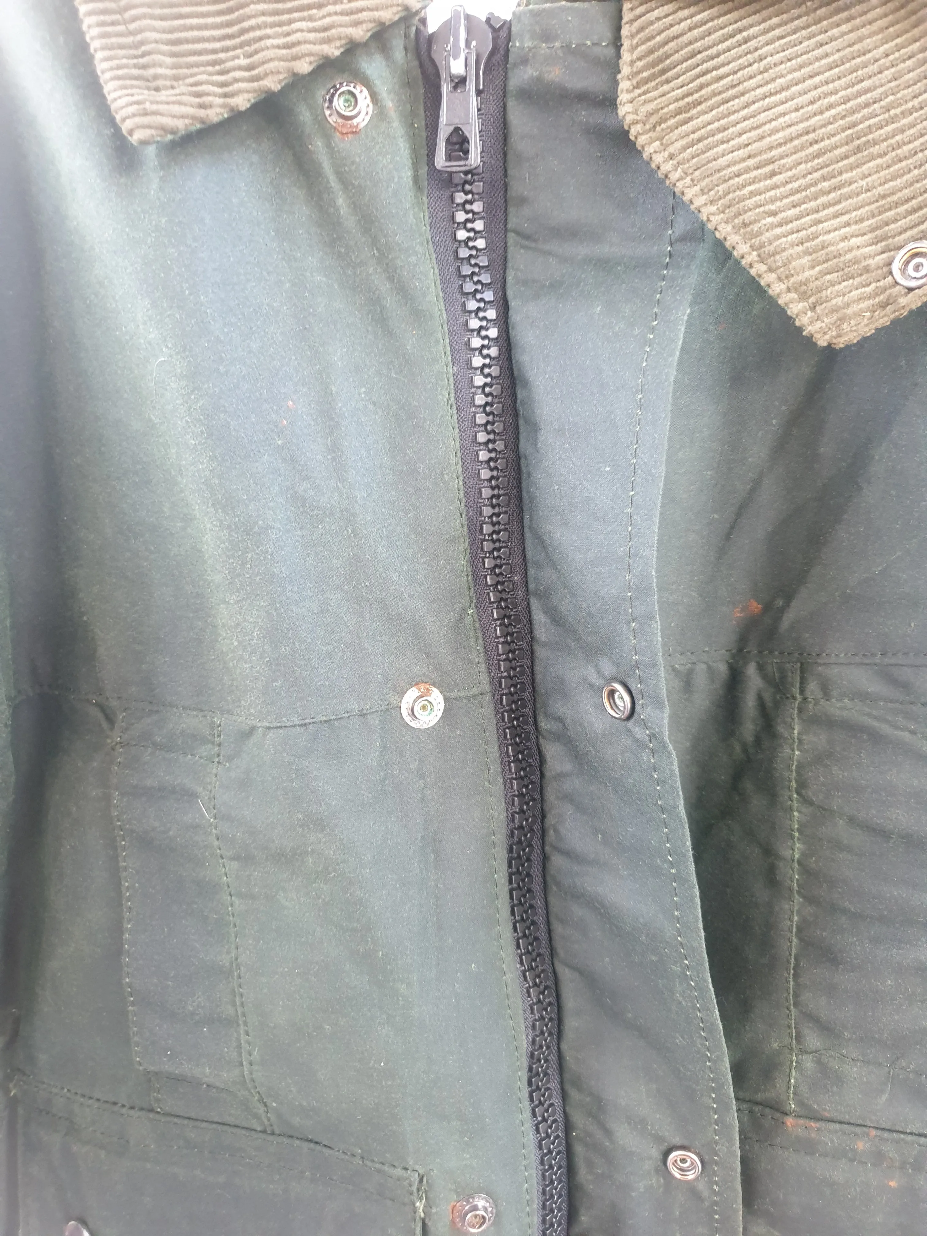 Green Masta wax jacket  size childs  24 FREE POSTAGE 🟢